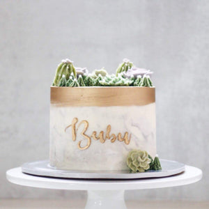 Buttercream Succulents