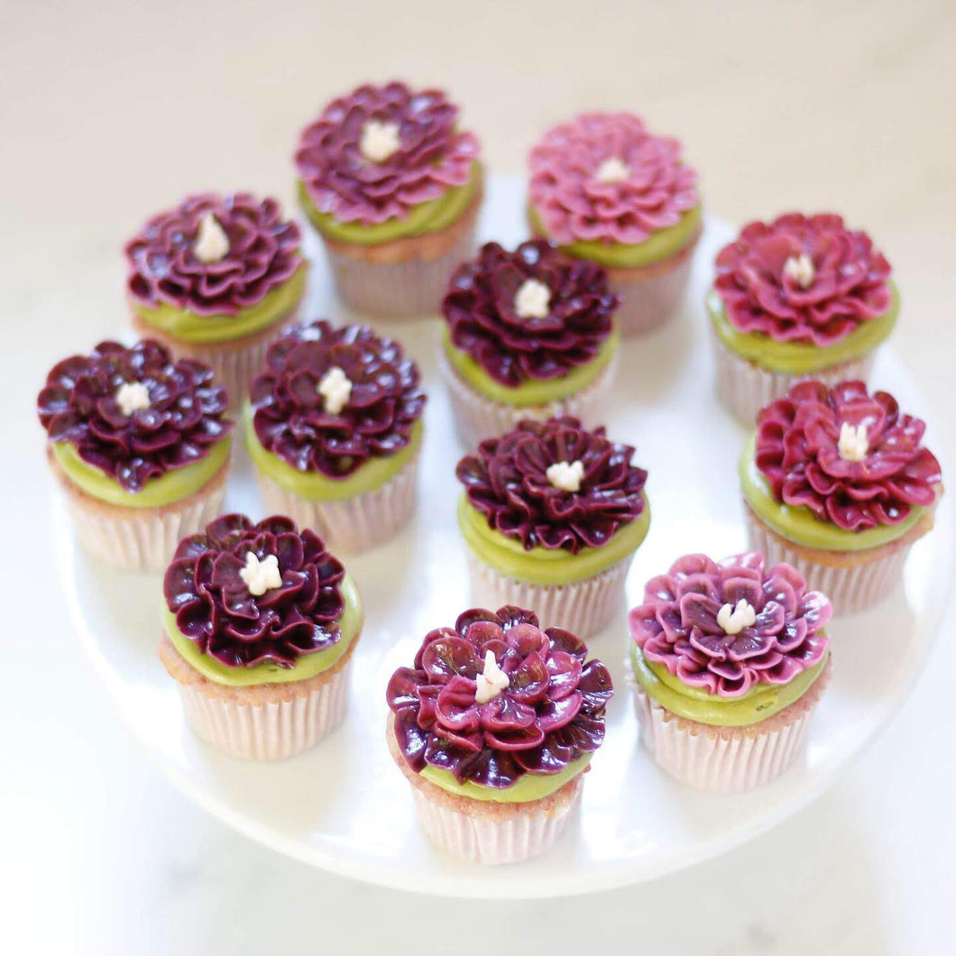 Ruffled Flower Cupcakes