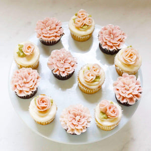 Assorted Buttercream Flower Cupcakes