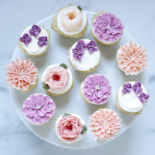 Load image into Gallery viewer, Assorted Buttercream Flower Cupcakes
