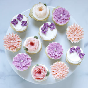 Assorted Buttercream Flower Cupcakes