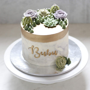 Buttercream Succulents
