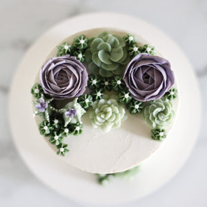 Buttercream Succulents